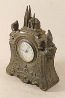 Antique metal sculptural mantel clock 335