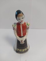 Hollóháza porcelain girl in folk costume