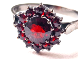 Garnet ring in a silver setting