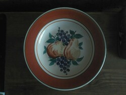 Korondi porcelain plate, wall plate - János Józsa
