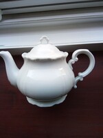 Zsolnay white baroque teapot