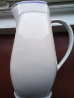 Zsolnay jug with blue stripe 23 cm for sale