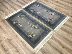 KÍNAI kézi csomózású gyapjú szőnyeg - 2 db, 71 x 162 cm és 70 x 160 cm