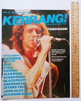 Kerrang magazine 82/5/6 foreigner rainbow magnum jethro tull kiss blackfoot scorpions aerosmith ufo g