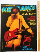 Kerrang magazin 83/4/7 zz top saxon journey dio crocus wasp twisted sister plasmatics nightwing