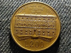 Italy 100 years of the State Council 200 lira 1990 r (id27469)