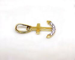 Gold anchor pendant (zal-au108411)