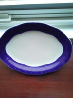 Zsolnay pompadour base glazed oval roast plate