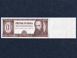 Mihály Táncsics proof basic print banknote 1973 with curved edge (id13134)