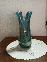 Különleges  (opál kék ) üveg váza