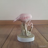 Rare Zsolnay pink flamingo figure