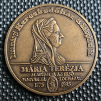 Báv 220 years jubilee bronze commemorative medal 1993.