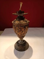 Gebrüder Bünner bronze kerosene lamp for sale