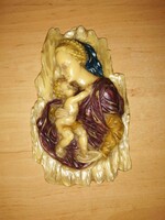 Szűz Mária a kis Jézussal gyertya falikép - 15*23 cm (asz)