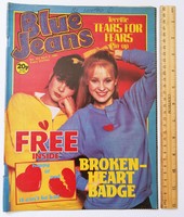 Blue jeans magazine 83/4/2 tears for fears poster haircut one hundred