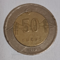 2010. Törökország 50 Kurus bimetàl  (51)