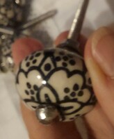 8 DB ÚJ PORCELÁN VINTAGE STÍLUSÚ BÚTOR FOGANTYÚ FIÓK HÚZÓ