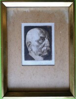 Vilmos Aba-novák: portrait of art historian Gyula Pasteiner 1933