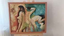 (K) b long (harry belong) rare nude picture with 64x52 cm frame