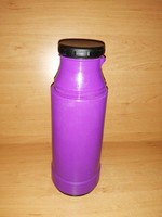 Retro purple plastic coffee and tea thermos (b)