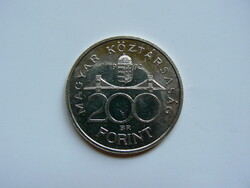 Silver 200 HUF coin, Hungarian National Bank 1992 bu, original!