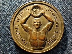Circle of Hungarian physical exercisers - courage trust friendship bronze commemorative medal (id79274)