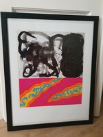 Ilona Keserü - simultaneously - 1992 - original screen print! No minimum price!