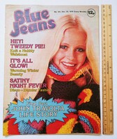 Blue jeans magazine 78/12/23 child poster dooleys travolta nick nolte