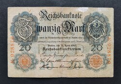 Németország 20 Márka 1910 (I.), F+
