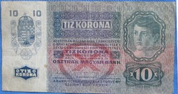 Papír 10 korona 1915