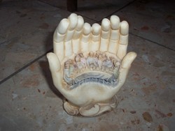 The Last Supper in a Guarded Hands Porcelain Sculpture