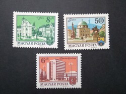 1974-75 Tájak-városok 3 érték ** G3