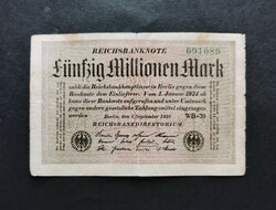 Németország 50 millió Márka 1923, F+