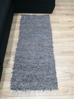 Hand-knotted rag rug