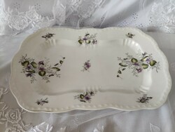 Large bowl with violet pattern