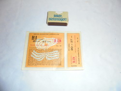 Entrance ticket from 1978: Szeged outdoor games - kacsóh: János vítez song game - price 70 HUF