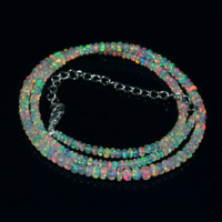 30 Ct white precious opal pearl string from Ethiopia!