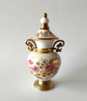 Vintage hand painted Greek porcelain amphora 