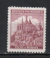 Német megszállás 0185 (Böhmen és Mähren) Mi 69 gumi nélkül        0,30 Euró