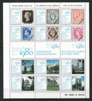 International Stamp Exhibition London 80 0007 Commemorative Block