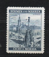 Német megszállás 0163 (Böhmen és Mähren) Mi 32 gumi nélkül        0,30 Euró