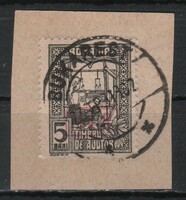 German occupation 0136 (Romania) mi war tax stamp 5 on the cutout EUR 7.00