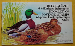 Bélyegfüzet a képek szerint - 1989. Récék - felülnyomattal (angol és magyar) (2.500Ft)