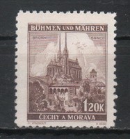Német megszállás 0172 (Böhmen és Mähren) Mi 41 gumi nélkül        0,30 Euró