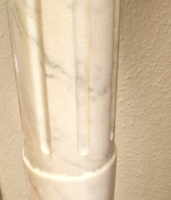 Marble Statue Pedestal, White