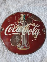Old Coca Cola enamel plate