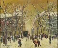 Magyar festő 1940 körül : Tél