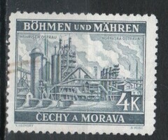 Német megszállás 0165 (Böhmen és Mähren) Mi 34 gumi nélkül        0,30 Euró