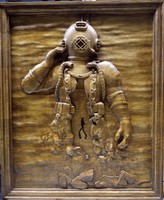 Diver(s) carved image