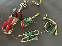 Old Christmas tree ornaments made of plastic